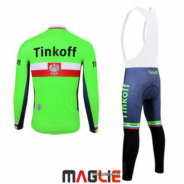 Maglia Tinkoff Manica Lunga 2017 Verde